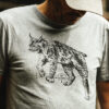 T-shirt homme Bio - Lynx - Gris rocher chiné - Petit Bivouac