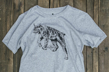 T-shirt homme coton bio - Lynx - Gris rocher chiné - Petit Bivouac