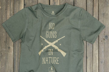 T-Shirt homme coton bio - No Guns - Vert mousse - Petit Bivouac