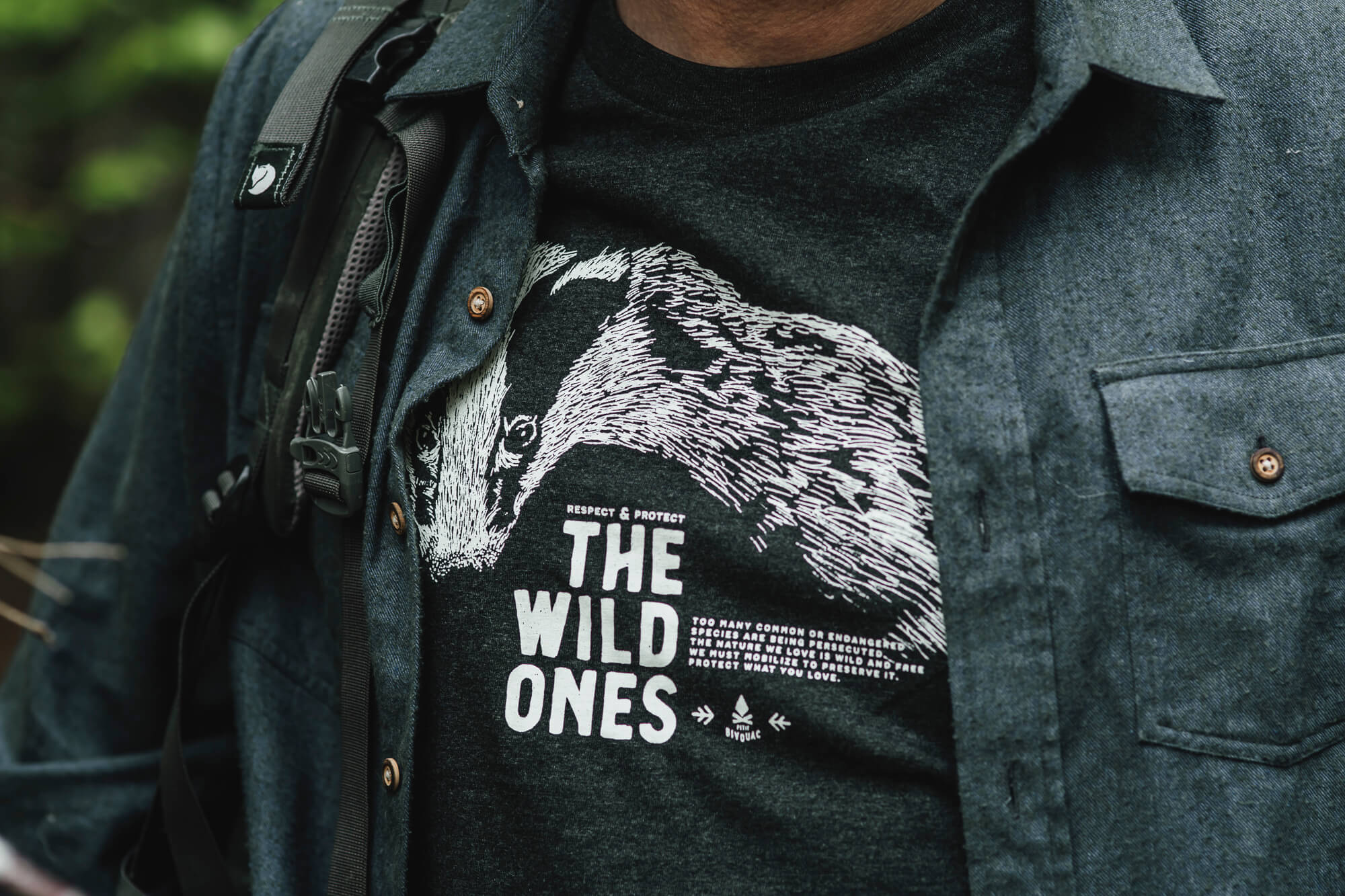 T-shirt bio The Wild Ones Blaireau