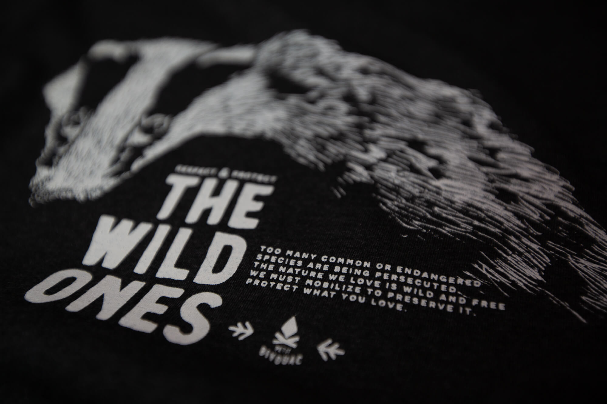 T-shirt bio The Wild Ones Blaireau