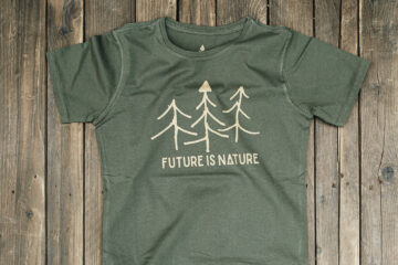 T-shirt enfant Bio - Future - Vert Mousse - Petit Bivouac